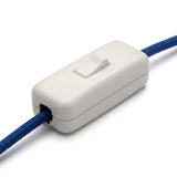 Interruptor unipolar de balancín para cable de lámpara — Blanco