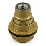 Portalámparas E14 de baquelita con doble anillo — Oro