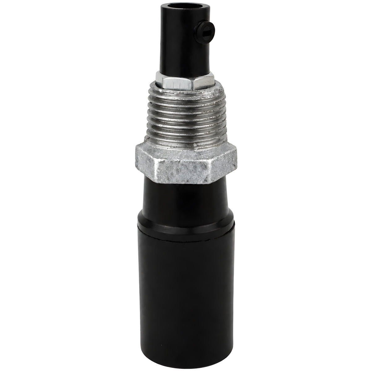 Kit portalámparas E14 de baquelita sobre racor 1/2'' (15x21mm) macho de hierro fundido galvanizado