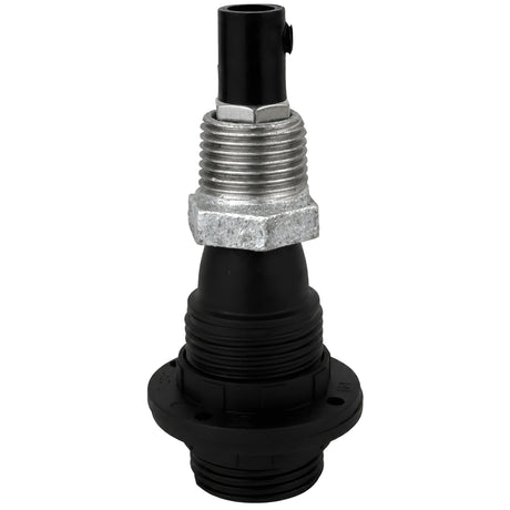Kit portalámparas E14 roscado de termoplástico sobre racor 1/2'' (15x21mm) macho de hierro fundido galvanizado