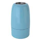 Portalámparas E14 de porcelana — Azul celeste