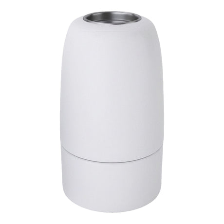 Portalámparas E14 de porcelana — Blanco