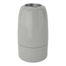 Portalámparas E14 de porcelana — Gris