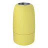 Portalámparas E14 de porcelana — Amarillo