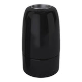 Portalámparas E14 de porcelana — Negro
