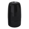 Portalámparas E14 de porcelana — Negro
