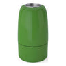 Portalámparas E14 de porcelana — Verde