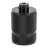 Portalámparas E27 de aluminio moleteado con doble anillo — Gris oscuro