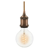 Portalámparas E27 de aluminio vintage — Cobre