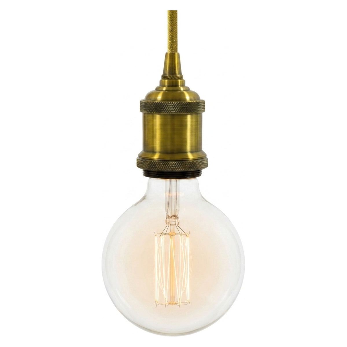 Portalámparas E27 de aluminio vintage — Latón