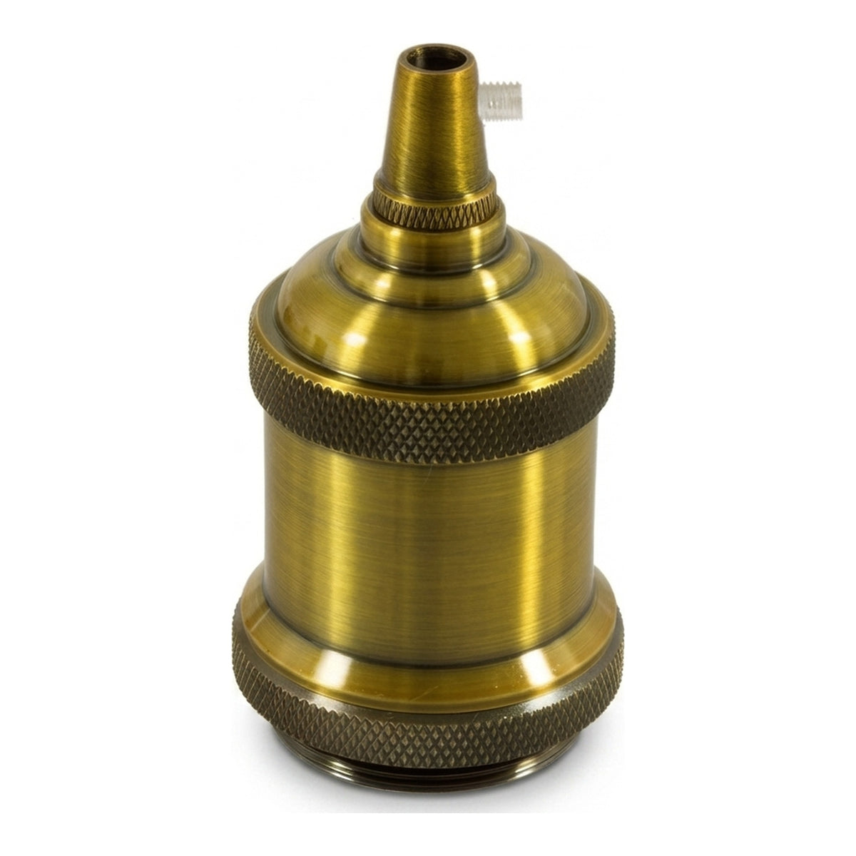 Portalámparas E27 de aluminio vintage — Latón