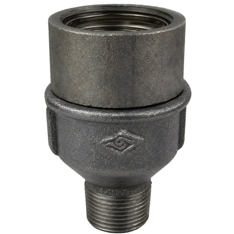 Kit portalámparas E27 con anillo sobre racor macho de hierro fundido negro económico