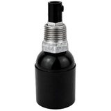 Kit portalámparas E27 de baquelita sobre racor 1/2'' (15x21mm) macho de hierro fundido galvanizado