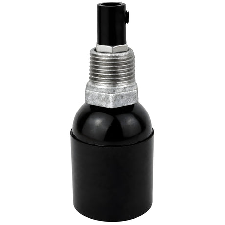 Kit portalámparas E27 de baquelita sobre racor 1/2'' (15x21mm) macho de hierro fundido galvanizado