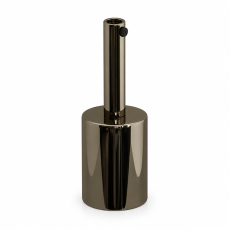 Kit de portalámparas E27 cilíndrico de metal — prensacable de 7 cm — perla negra — vista 1