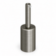 Kit de portalámparas E27 cilíndrico de metal — prensacable de 7 cm — acabado titanio satinado — vista 1