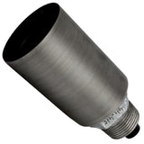 Kit portalámparas E27 de metal liso gris sobre racor macho de hierro fundido galvanizado