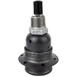Kit portalámparas E27 de metal mate gris sobre racor 1/2'' (15x21mm) macho de hierro fundido galvanizado