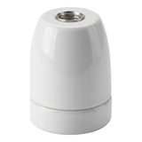 Portalámparas E27 de porcelana — Blanco