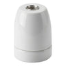 Portalámparas E27 de porcelana — Blanco