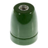 Portalámparas E27 de porcelana — Verde