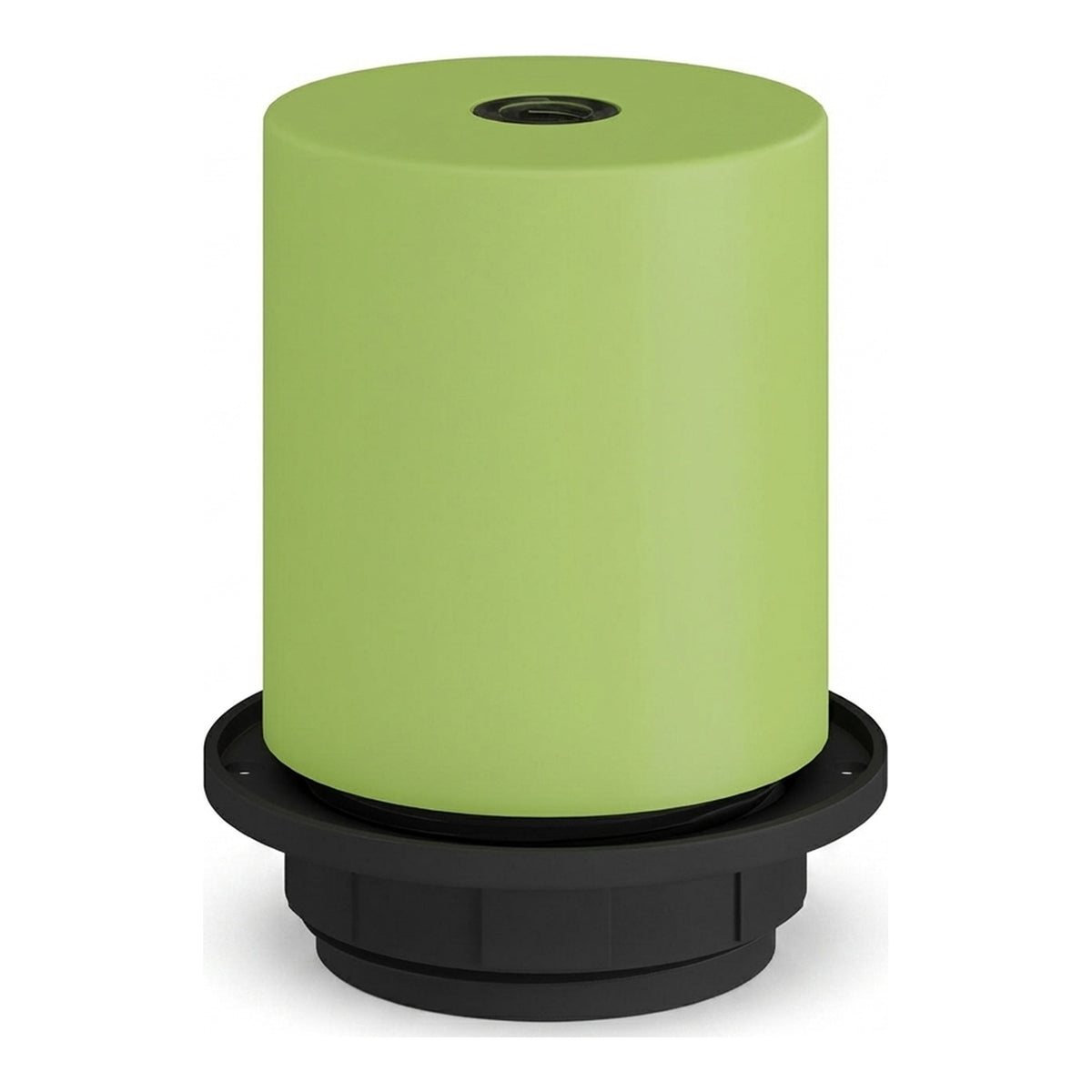 Portalámparas E27 semirroscado de metal — Verde prado