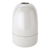 Portalámparas E40 de porcelana — Blanco