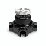 Kit conmutador de porcelana con botón y base — Negro / Blanco / 3 salidas
