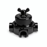 Kit conmutador de porcelana con tuerca de mariposa y base — Negro / Negro / 3 salidas