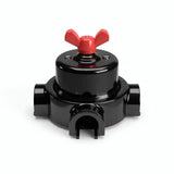 Kit conmutador de porcelana con tuerca de mariposa y base — Negro / Rojo / 3 salidas