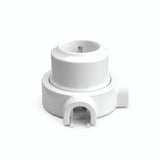 Kit toma de pared y base de porcelana — Francesa 2P+T 16 A / Blanco / 2 salidas