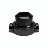 Kit toma de pared y base de porcelana — Francesa 2P+T 16 A / Negro / 2 salidas en línea