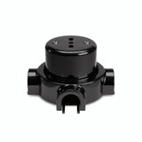 Kit toma de pared y base de porcelana — Italiana 2P+T 10/16 A / Negro / 3 salidas