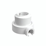Kit toma de pared y base de porcelana — Schuko 2P+T 16 A / Blanco / 1 salida