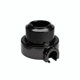 Kit toma de pared y base de porcelana — Schuko 2P+T 16 A / Negro / 1 salida
