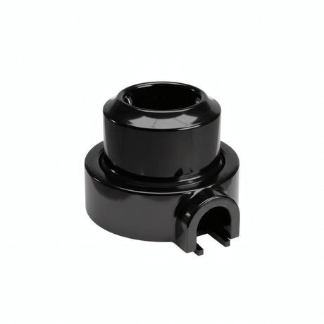 Kit toma de pared y base de porcelana — Schuko 2P+T 16 A / Negro / 1 salida