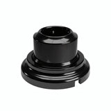 Kit toma de pared y base de porcelana — Schuko 2P+T 16 A / Negro / Plana Ø 100 mm
