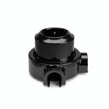 Kit toma de pared y base de porcelana — Schuko 2P+T 16 A / Negro / 2 salidas
