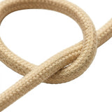 Primer plano del cable textil de yute