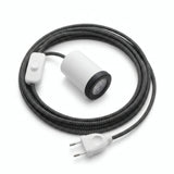 Mini foco GU10 enchufable, acabado blanco mate