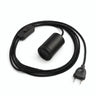 Mini foco GU10 enchufable, acabado negro
