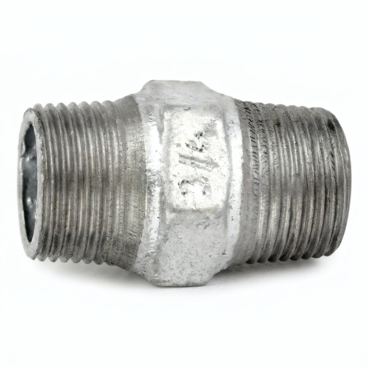 Nipple igual de fundición galvanizada - foto de producto sobre fondo blanco 6