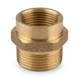 Nipple reductor M/H de latón - foto de producto sobre fondo blanco 4