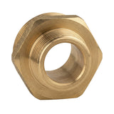 Niple reducido macho-macho de latón CW617N BSP - vista superior