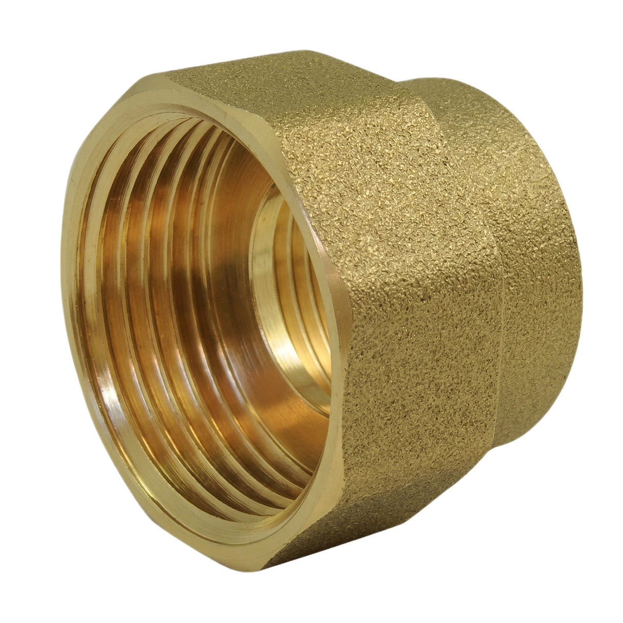 Manguito reducida hembra-hembra de latón CW617N BSP - vista isométrica 3/4