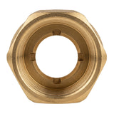 Manguito reducida hembra-hembra de latón CW617N BSP - vista frontal