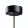 Mini florón cilíndrico de madera, Ø 88 mm — 1 orificio central / Efecto wengué