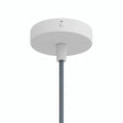 Mini florón cilíndrico de metal, Ø 83 mm — 1 orificio central / Cónico de termoplástico / Blanco mate