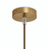 Mini florón cilíndrico de metal, Ø 83 mm — 1 orificio central / Cónico de termoplástico / Bronce satinado