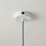 Mini florón cilíndrico de metal con interruptor, Ø 83 mm — Blanco mate